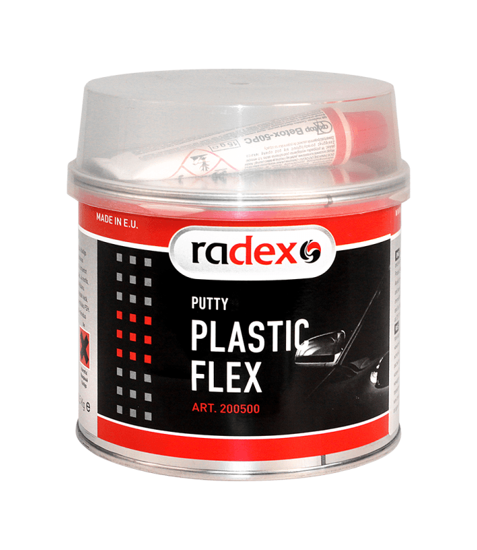 Mastic pour plastiques et surfaces en plastique avec son PLASTIC FLEX Radex